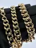 collier chaîne a.p.c. maille gourmette en laiton doré l52cm