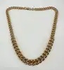 collier chaîne a.p.c. maille gourmette en laiton doré l52cm