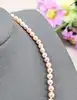 collier de perle de culture multi-couleurs avec un fermoir en or or 750 millième (18 ct) 12,91g