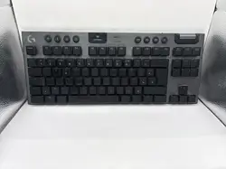 logitech gaming g915 tkl - clavier - backlit - usb, bluetooth, lightspeed - azerty - français - commutateur : gl tactile - carbone