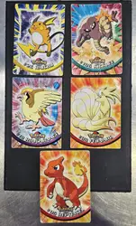 lot de 5 cartes pokemon topps