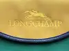 mini pochette longchamp en toile jaune verte et rouge, et la doublure en cuir