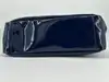 sac à main armani jeans vernis bleu nuit logo avec un strass incrusté