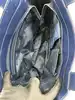 sac à main armani jeans vernis bleu nuit logo avec un strass incrusté