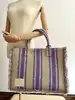sac cabas grand sandro en toile tweed beige et violet