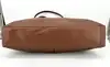sac cabas longchamp en cuir grainé marron
