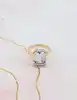 bague sertie d'une topaze bleue taille émeraude or 750 millième (18 ct) 4,67g