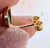 boucles d'oreilles forme coeur vidé or 750 millième (18 ct) 1,19g