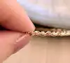bracelet jonc fin mailles tressés en or rose (1 de 7 joncs) or 750 millième (18 ct) 8,75g
