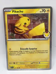 carte pokémon promo pikachu 051/162