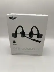 casque stéréo bluetooth à conduction osseuse avec micro perche shokz opencomm2 uc