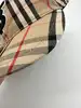 casquette burberry à motif vintage check et logo tb brodé en coton beige et noir