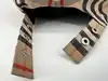 casquette burberry à motif vintage check et logo tb brodé en coton beige et noir