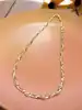 collier en 2 ors mailles mirroir et perlée tressées or 750 millième (18 ct) 7,95g