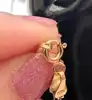 collier en 2 ors mailles mirroir et perlée tressées or 750 millième (18 ct) 7,95g