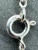 collier fine maille gourmette avec pendentif barre rectangulaire serti de zircons argent 925 millième (22 ct) 6,18 g