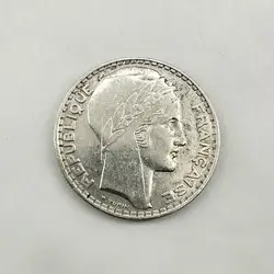 pièce 20 francs turin 1929 argent 680 millième 19,92g