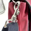 sac besace bandoulière lacoste rouge et bleu marine