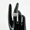 bague en argent pavé de multi-rangs zirconium cubique t56 argent 925 millième (22 ct) 3,97g