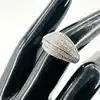 bague en argent pavé de multi-rangs zirconium cubique t56 argent 925 millième (22 ct) 3,97g