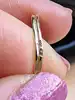 bague filigrane motif fleur émaillée or 750 millième (18 ct) 1,65g