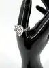 bague gucci ghost en forme coeur taille 63 argent 925 millième (22 ct) 10,12g