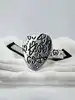 bague gucci ghost en forme coeur taille 63 argent 925 millième (22 ct) 10,12g