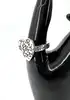 bague gucci ghost en forme coeur taille 63 argent 925 millième (22 ct) 10,12g