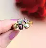 bague or sertie des pierres de couleur or 750 millième (18 ct) 4,54g