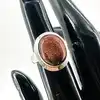 bague vintage sertie d'un cabochon en grés doré t52 argent 925 millième (22 ct) 7,09g