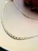 collier or maille palmier plate en chute or 750 millième (18 ct) 6,75g