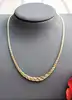 collier or maille palmier plate en chute or 750 millième (18 ct) 6,75g