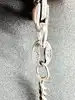 collier thomas sabot maille gourmette avec pendentif plume argent 925 millième (22 ct) 11,69g