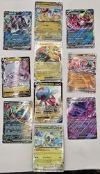 lot de 10 cartes pokemon v/ex
