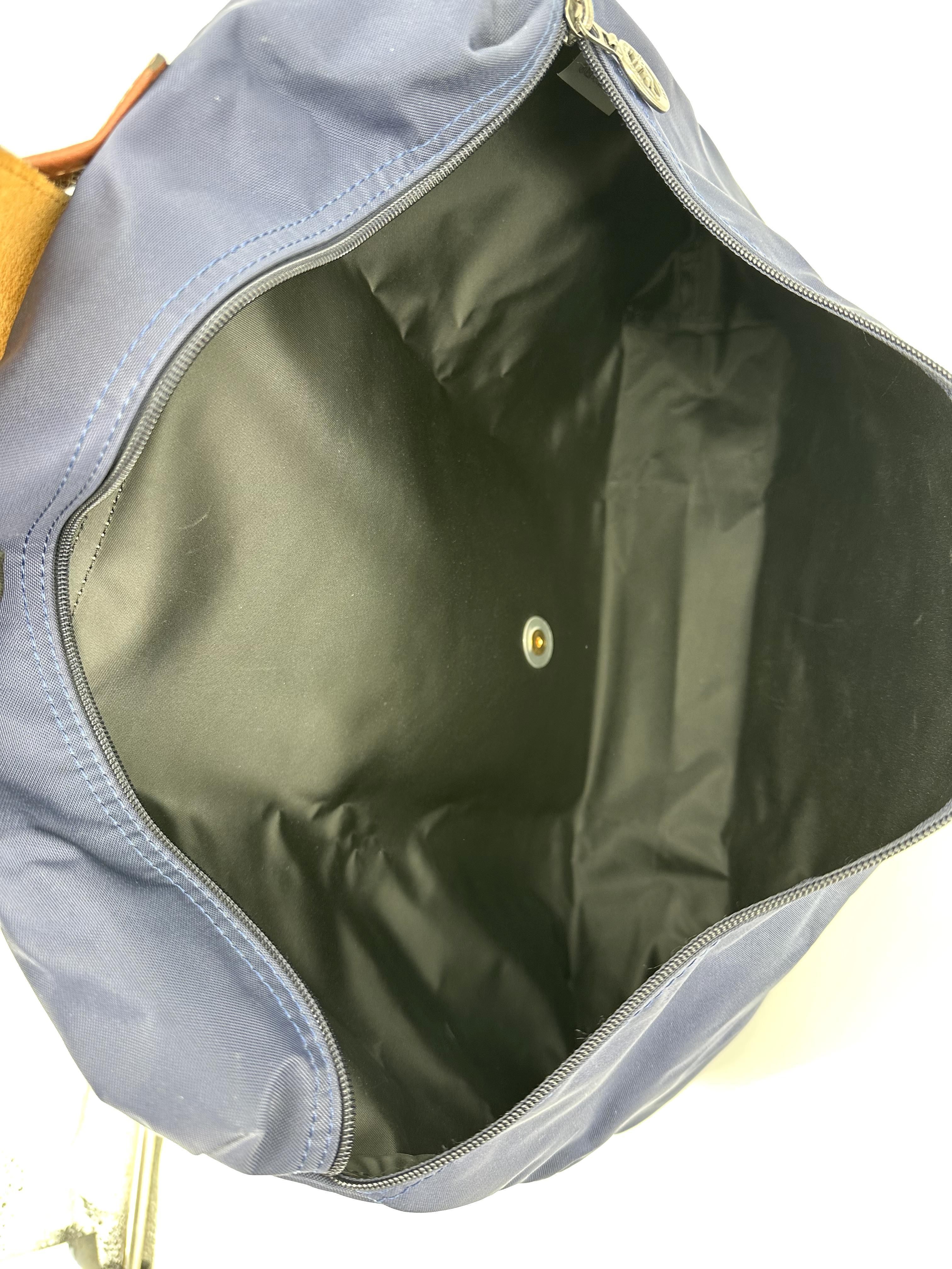 Porte-documents Longchamp le pliage en toile bleu 