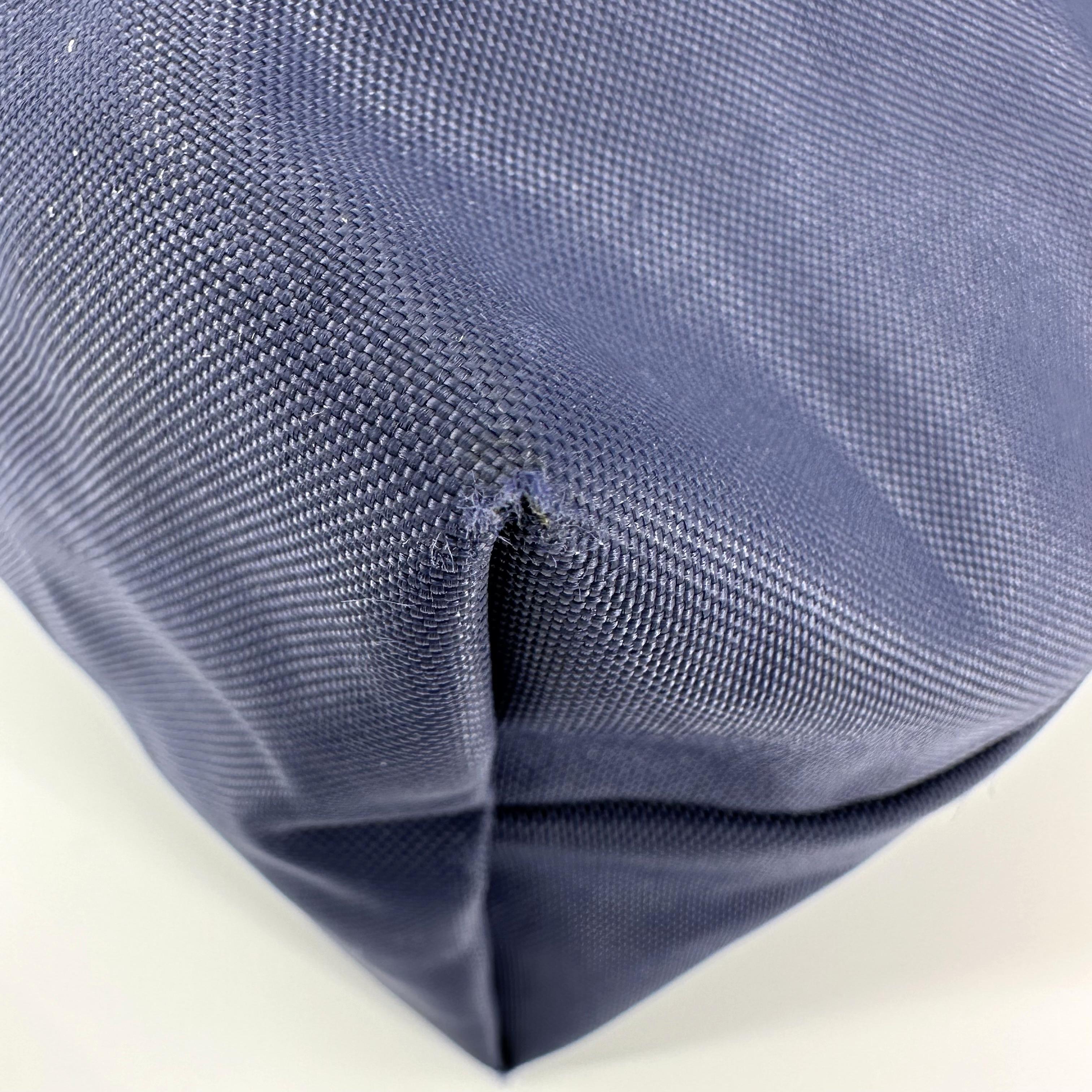 Porte-documents Longchamp le pliage en toile bleu 