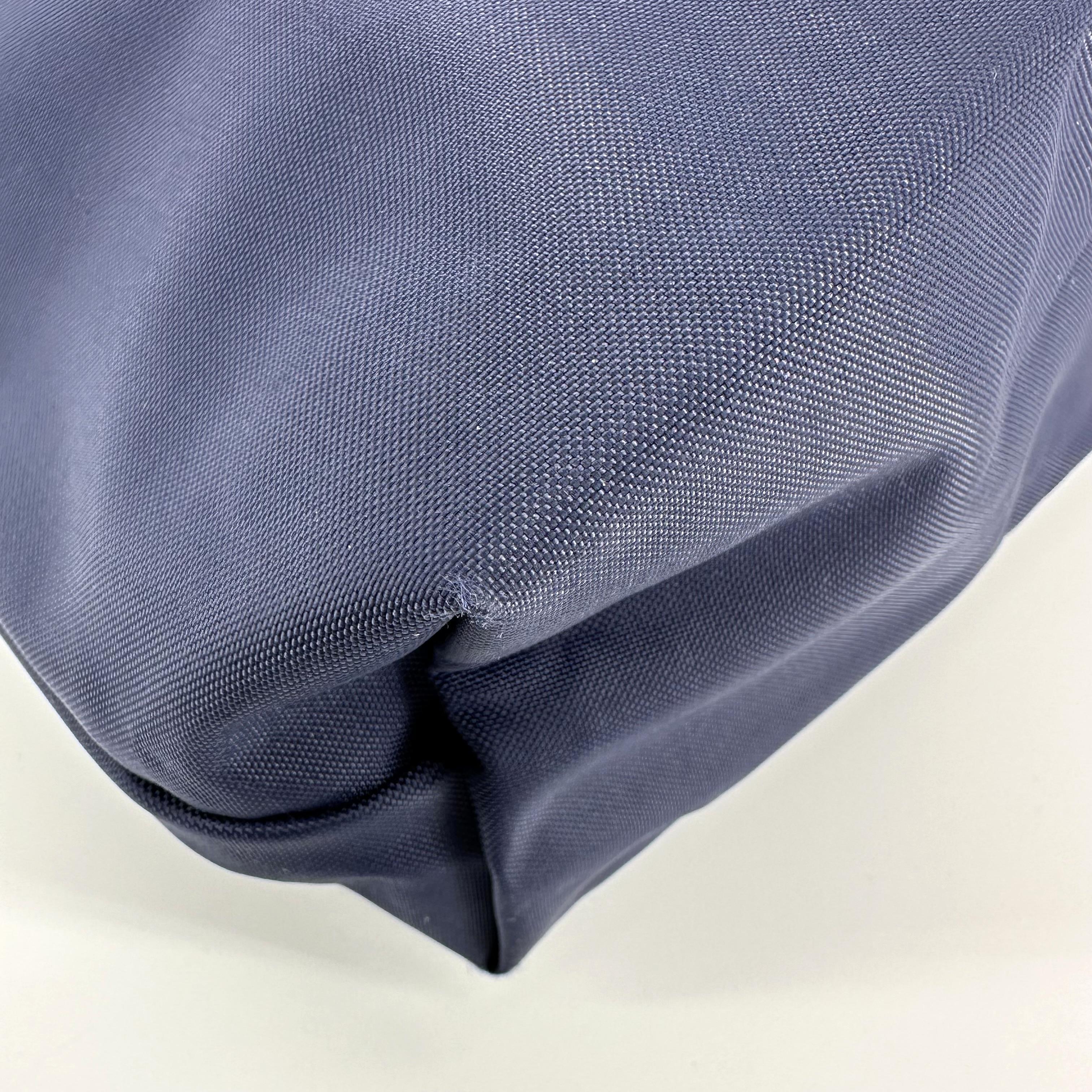 Porte-documents Longchamp le pliage en toile bleu 