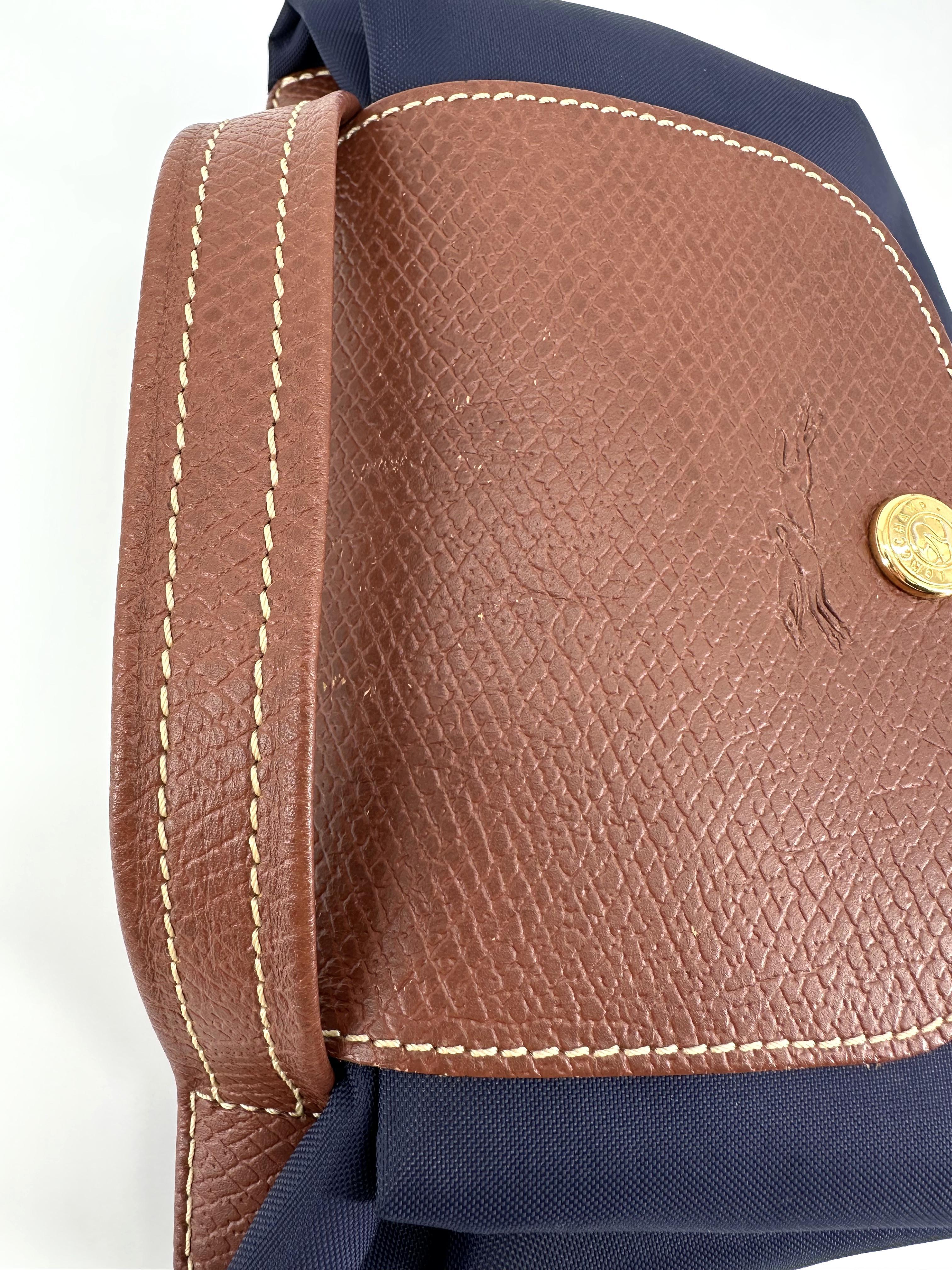 Porte-documents Longchamp le pliage en toile bleu 