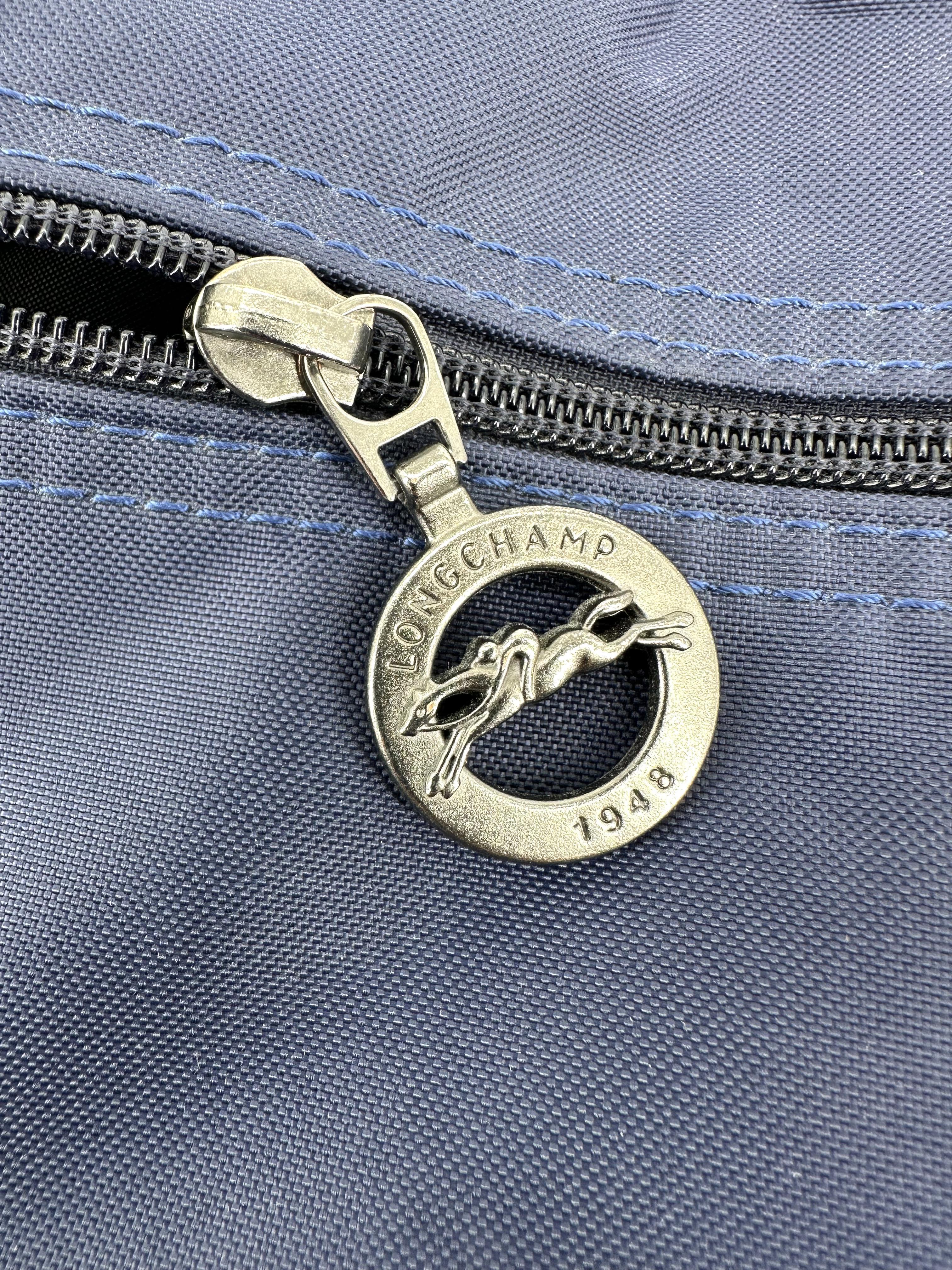 Porte-documents Longchamp le pliage en toile bleu 