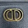 sac à main christian dior caro double pouch en cuir noir à bandoulière