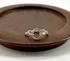 7918700 bague chaîne asymétrique t56 argent 925 millième (22 ct) 2g