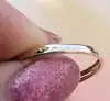 bague v en 2 ors centrée de 3 saphirs forme navette or 750 millième (18 ct) 1,75g