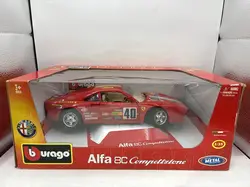 bburago - modèle réduit - alfa romeo 8c compétition - echelle 1/18 : rouge