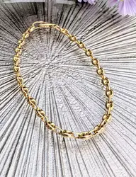 bracelet maille grain de café or 750 millième (18 ct) 4,01g