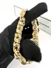 bracelet ted lapidus plaqué or maille fantaisie vintage