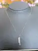 collier maille fine ornée d'un motif de deux lignes d'oxydes or 750 millième (18 ct) 1,67g