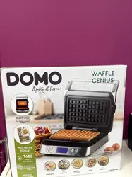 gaufrier 1600 w inox/noir waffle genius - do9219w - domo