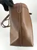 grand sac cabas porté épaule en cuir camel