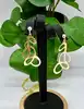 korp1437 boucles d'oreille pendantes avec motif en bronze t2 x 4,5 cm