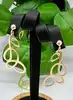 korp1437 boucles d'oreille pendantes avec motif en bronze t2 x 4,5 cm